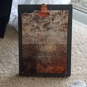 SALE 💰 Picture or notes holder for desk or decor. Grey with copper clip.